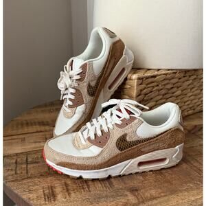 Nike Air Max 90 "Pale Ivory Snakeskin Swoosh" sneakers us 7.5